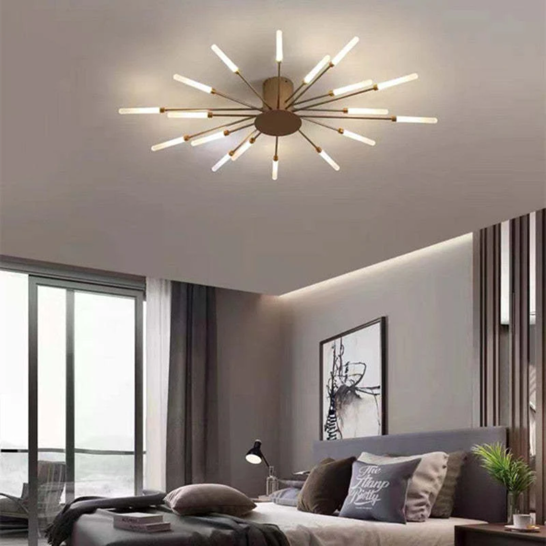 Elegant LED Ceiling Fixture for Spacious Living Areas
