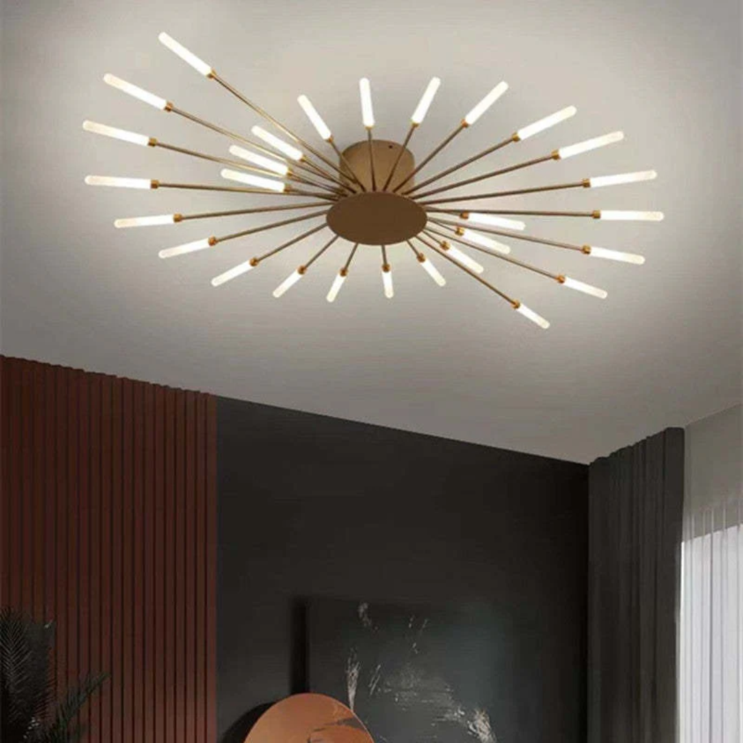 Elegant LED Ceiling Fixture for Spacious Living Areas