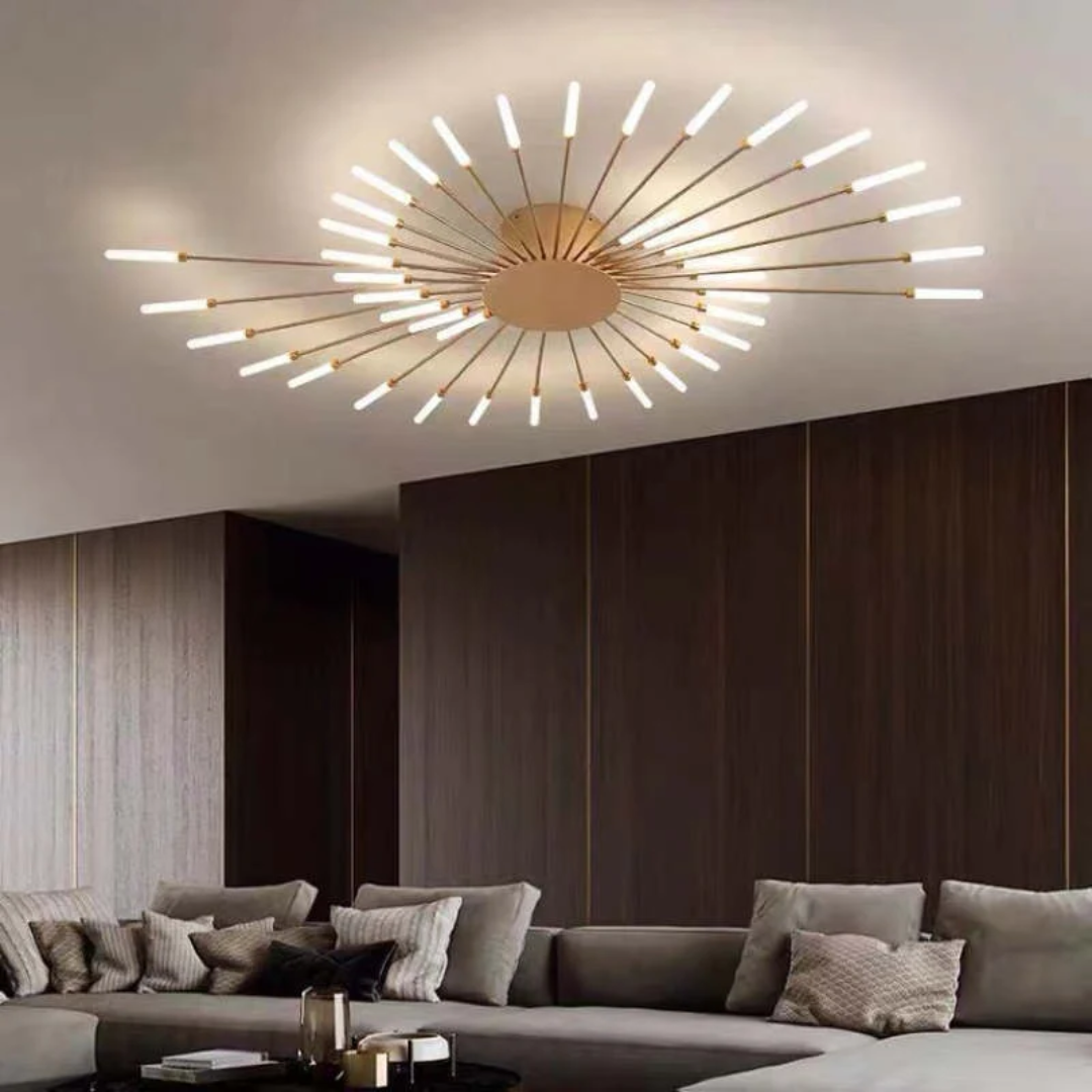 Elegant LED Ceiling Fixture for Spacious Living Areas