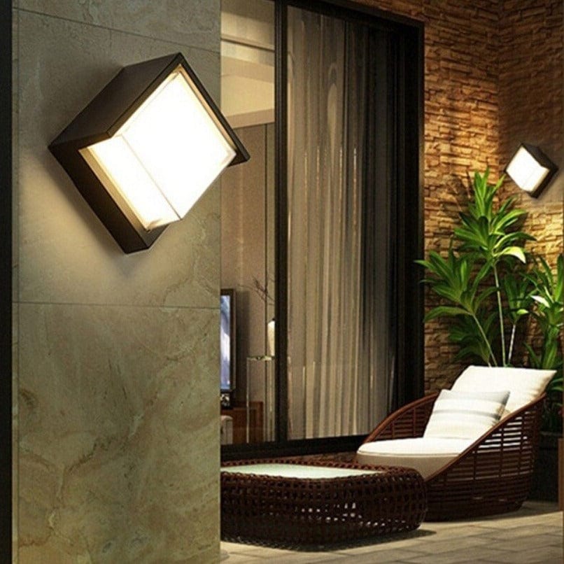 Sleek Outdoor LED Wall Light with Smart Motion Activation