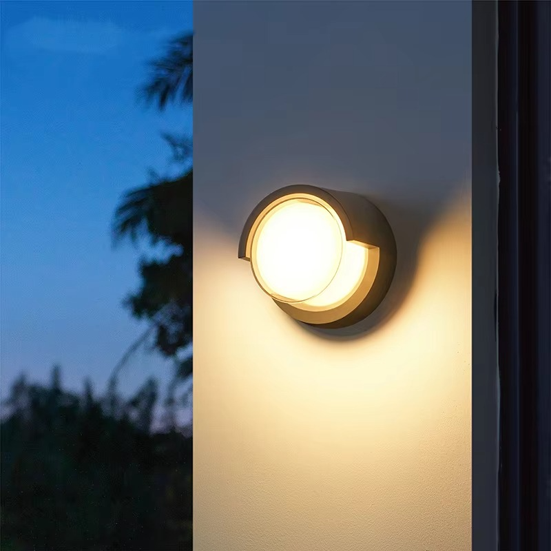 Sleek Outdoor LED Wall Light with Smart Motion Activation