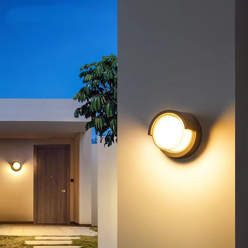 Sleek Outdoor LED Wall Light with Smart Motion Activation