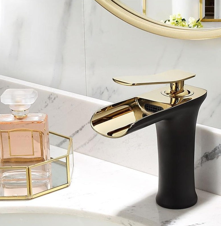 Sleek Waterfall Faucet for a Stylish Bathroom Upgrade