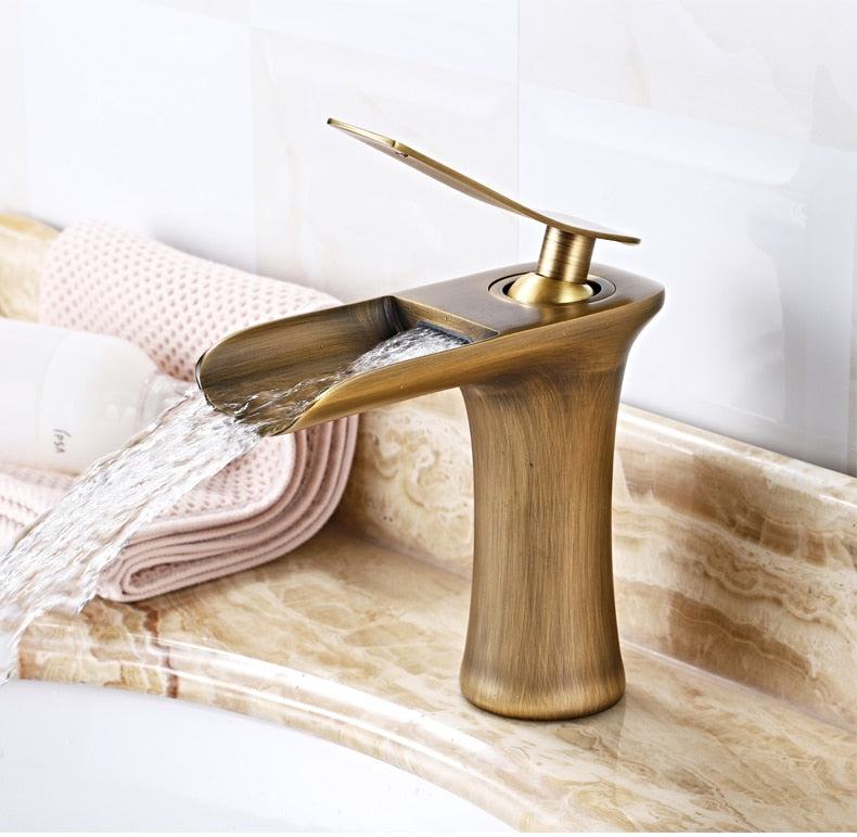 Sleek Waterfall Faucet for a Stylish Bathroom Upgrade