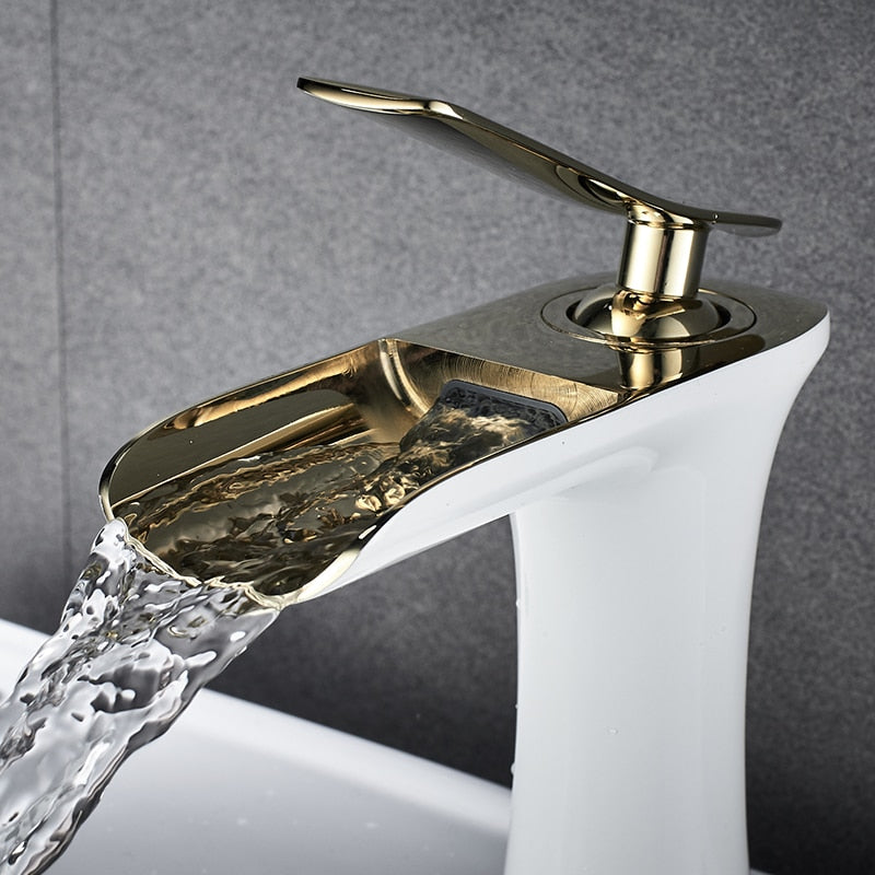 Sleek Waterfall Faucet for a Stylish Bathroom Upgrade