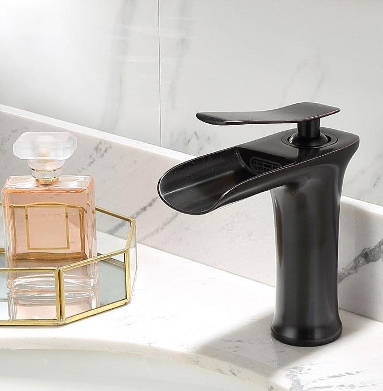 Sleek Waterfall Faucet for a Stylish Bathroom Upgrade