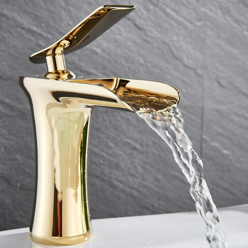 Sleek Waterfall Faucet for a Stylish Bathroom Upgrade