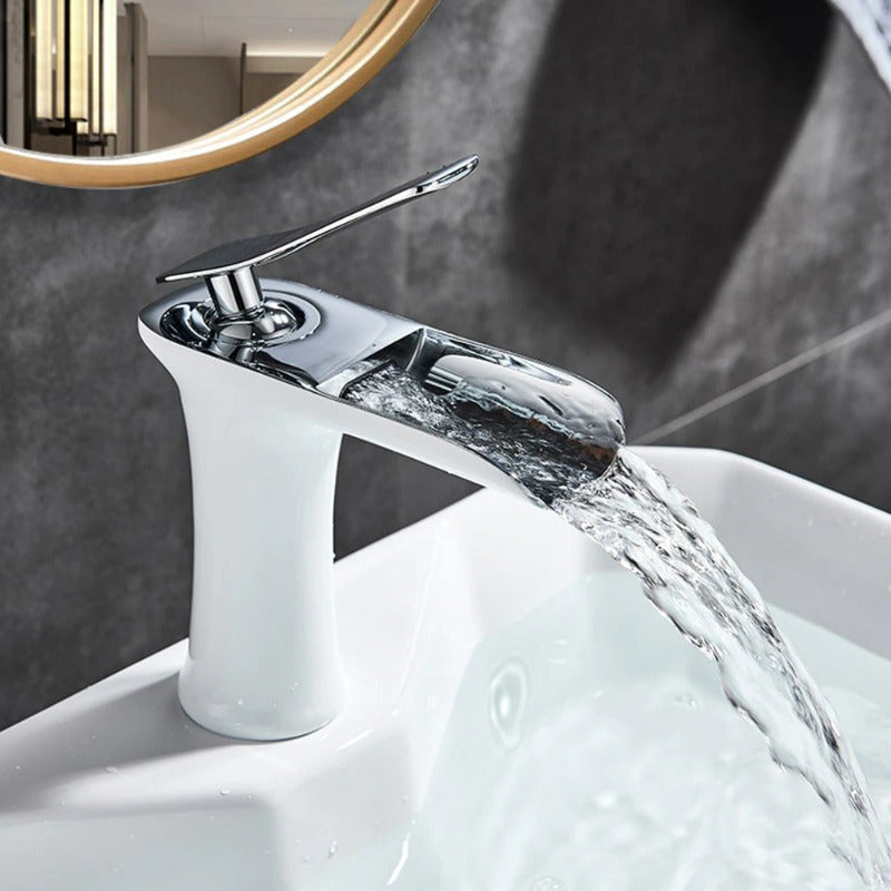 Sleek Waterfall Faucet for a Stylish Bathroom Upgrade