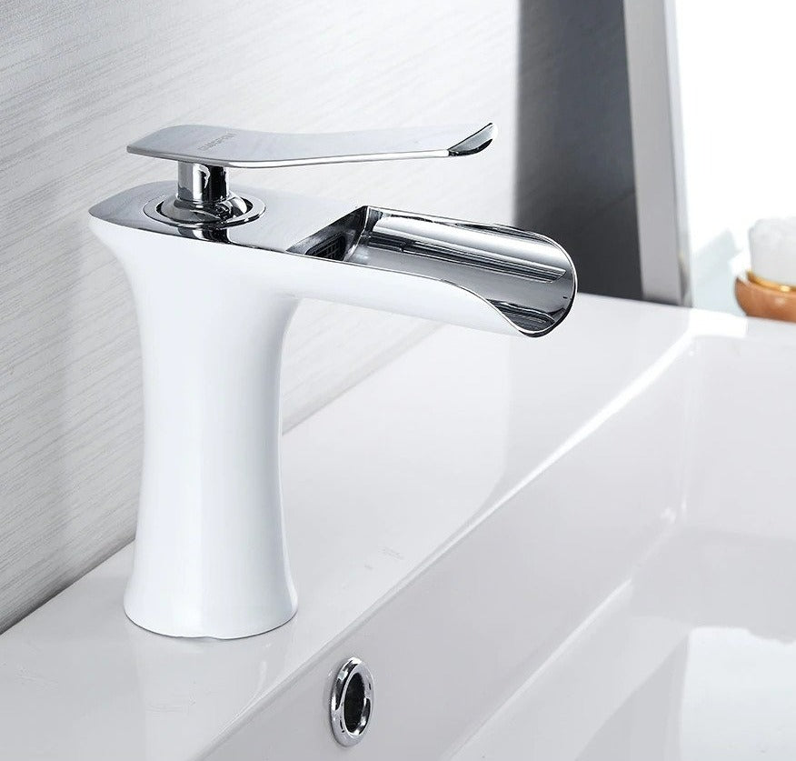 Sleek Waterfall Faucet for a Stylish Bathroom Upgrade