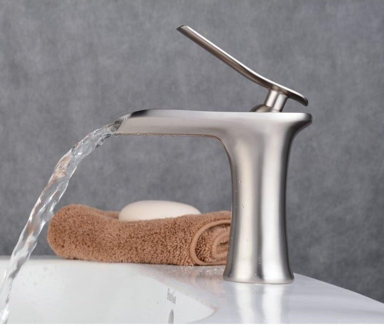 Sleek Waterfall Faucet for a Stylish Bathroom Upgrade