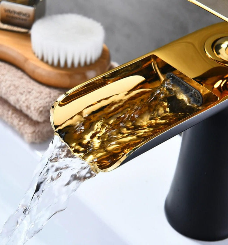 Sleek Waterfall Faucet for a Stylish Bathroom Upgrade