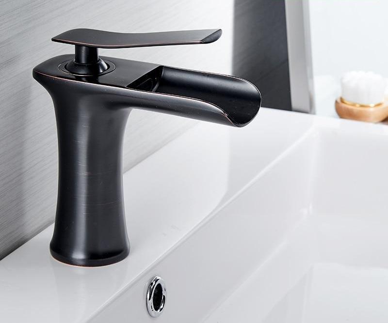 Sleek Waterfall Faucet for a Stylish Bathroom Upgrade