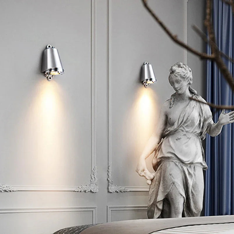 Elegant Aluminum LED Wall Sconce - 5W Bell Design