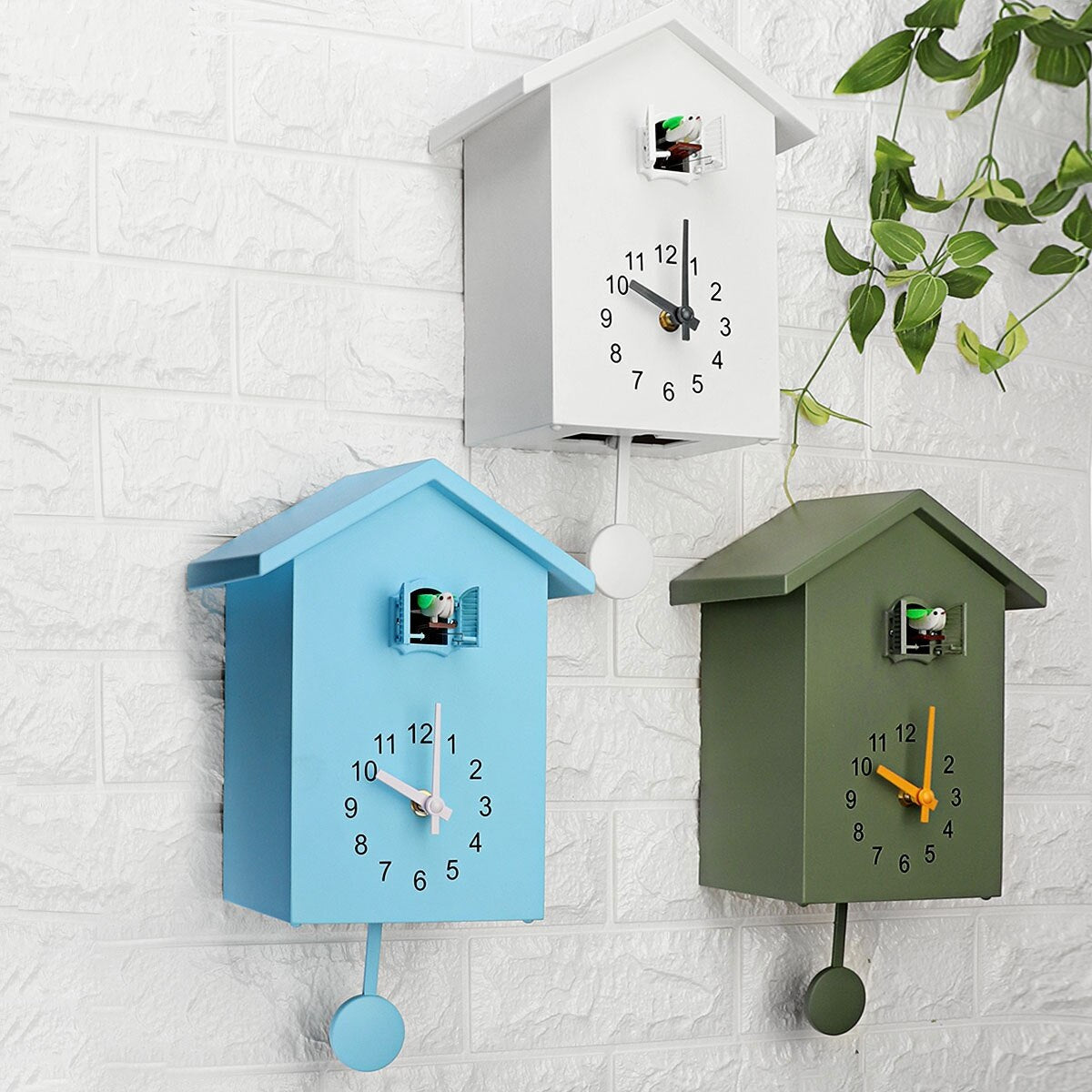 Charming Wall-Mounted Cuckoo Clock with Quartz Precision