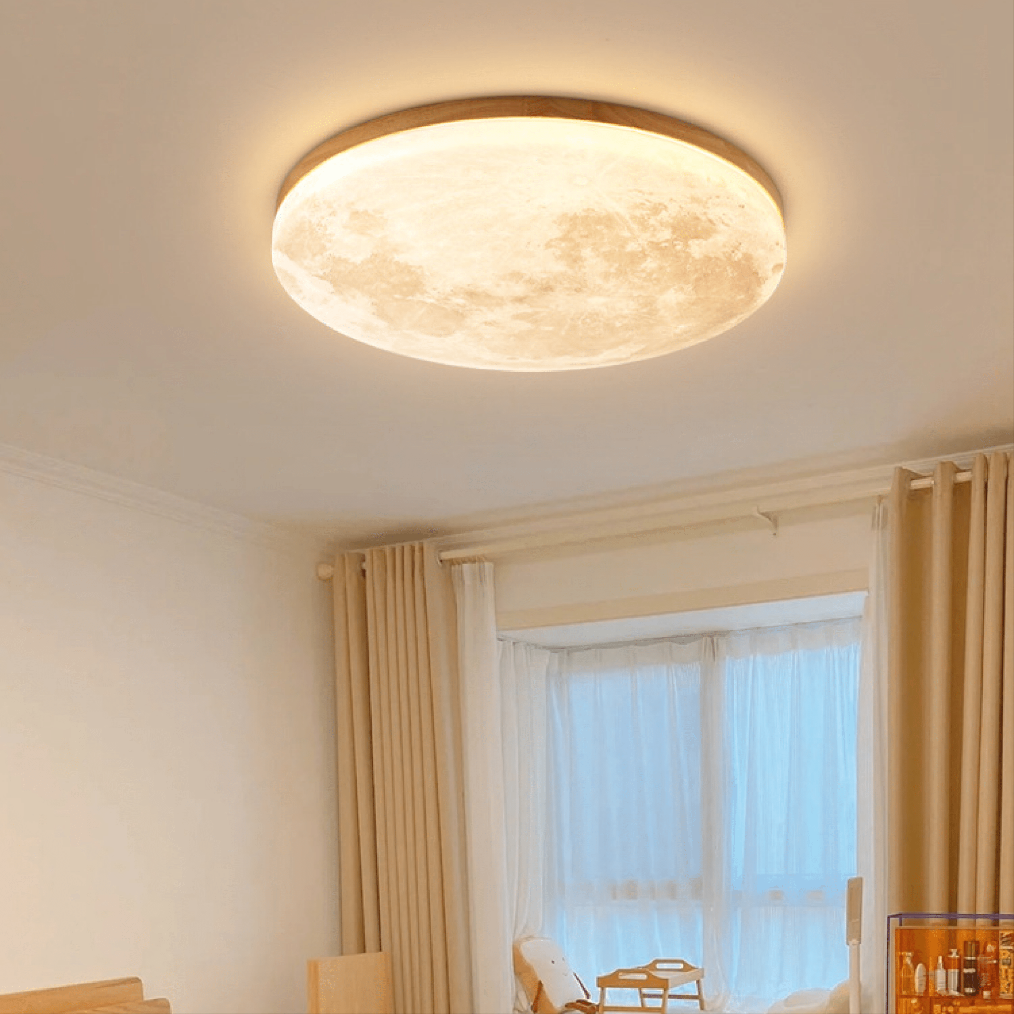 Contemporary Dimmable LED Ceiling Light Fixture with Soft Ambient Illumination