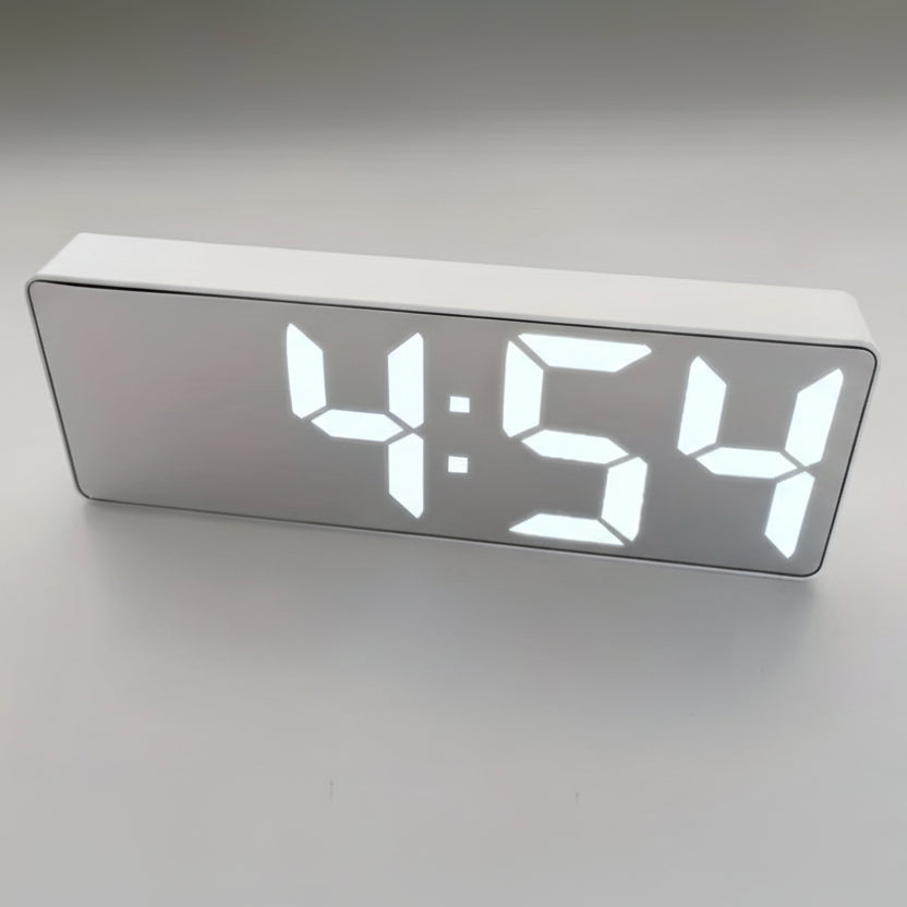 LUMISYNC - Stylish LED Alarm Clock with Adjustable Snooze & Power Options