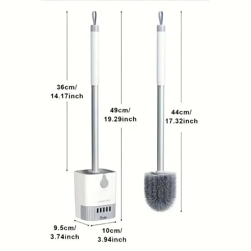 Contemporary Toilet Cleaning Kit with Stainless Steel Design