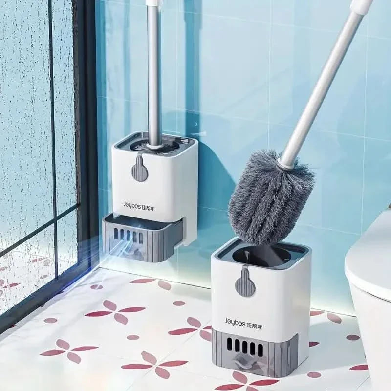 Contemporary Toilet Cleaning Kit with Stainless Steel Design