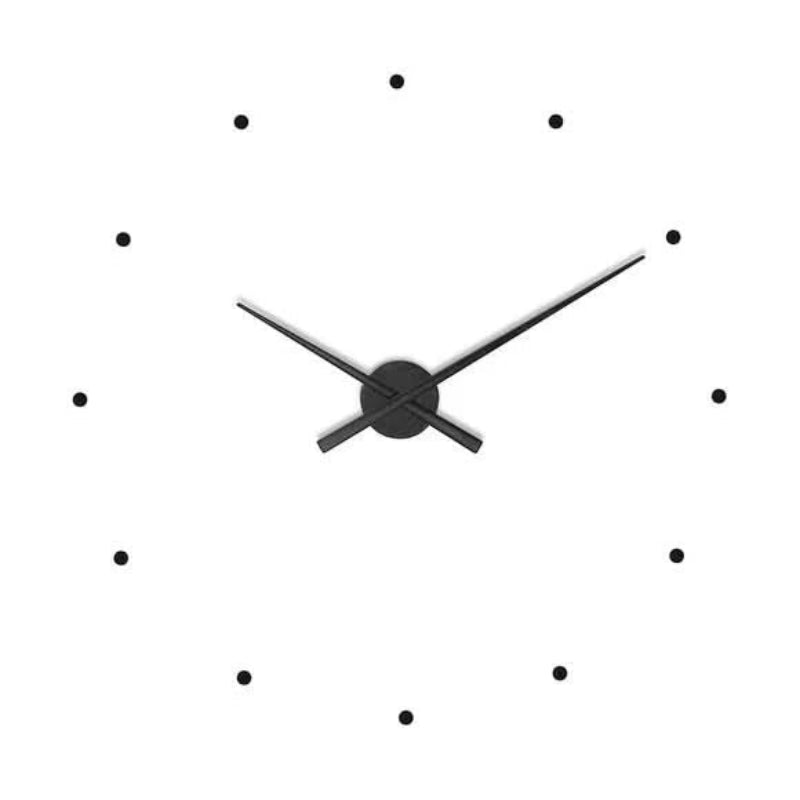 Contemporary Silent Wall Clock - Battery Powered Decor