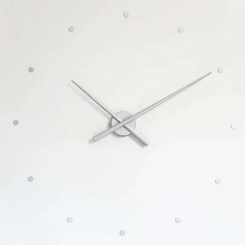 Contemporary Silent Wall Clock - Battery Powered Decor