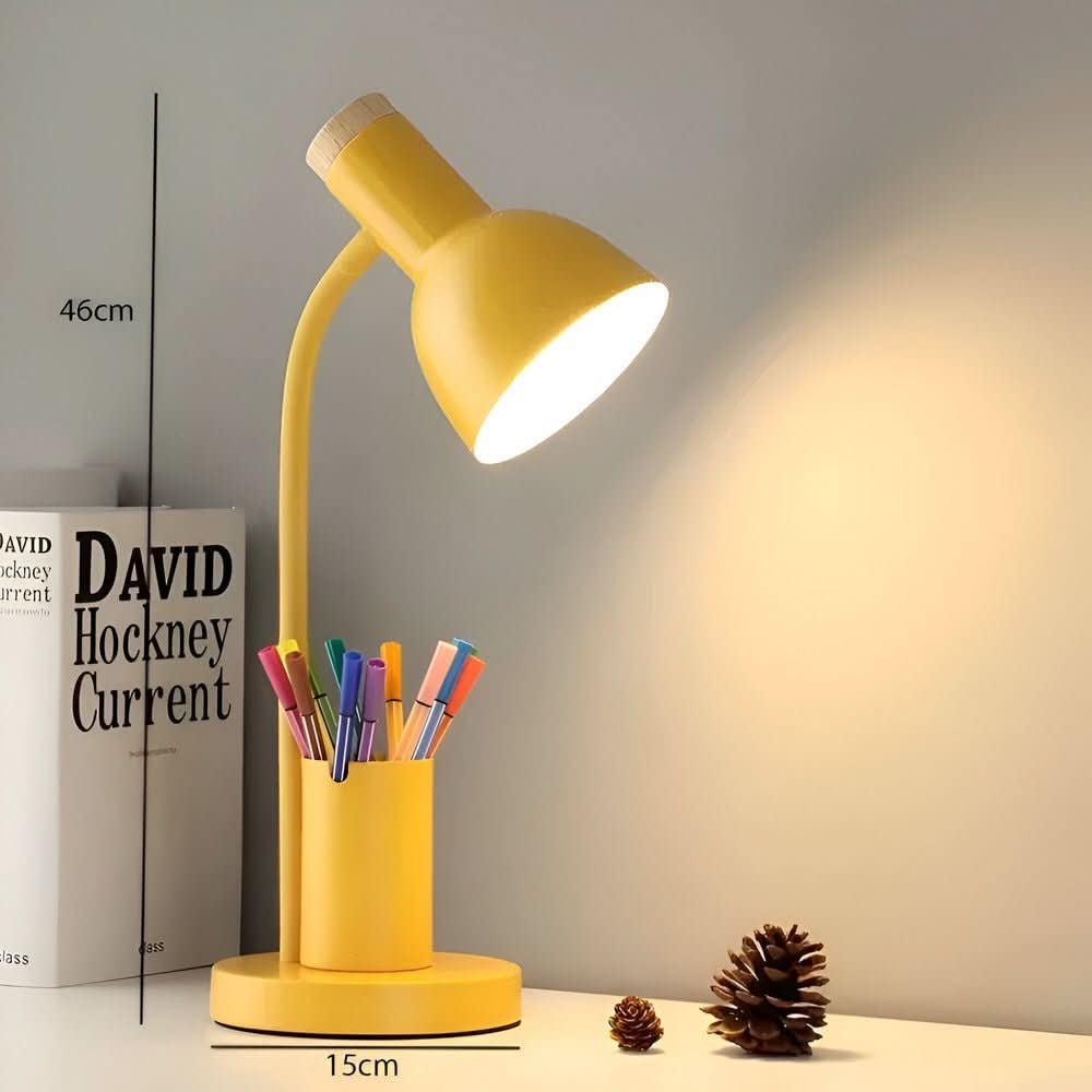 Sleek LED Work Lamp with Organizer for Home and Office