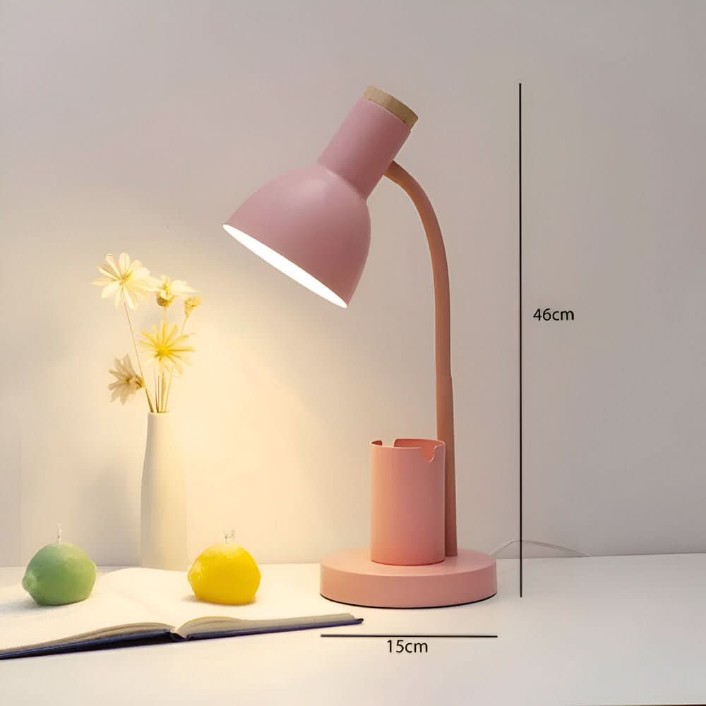 Sleek LED Work Lamp with Organizer for Home and Office