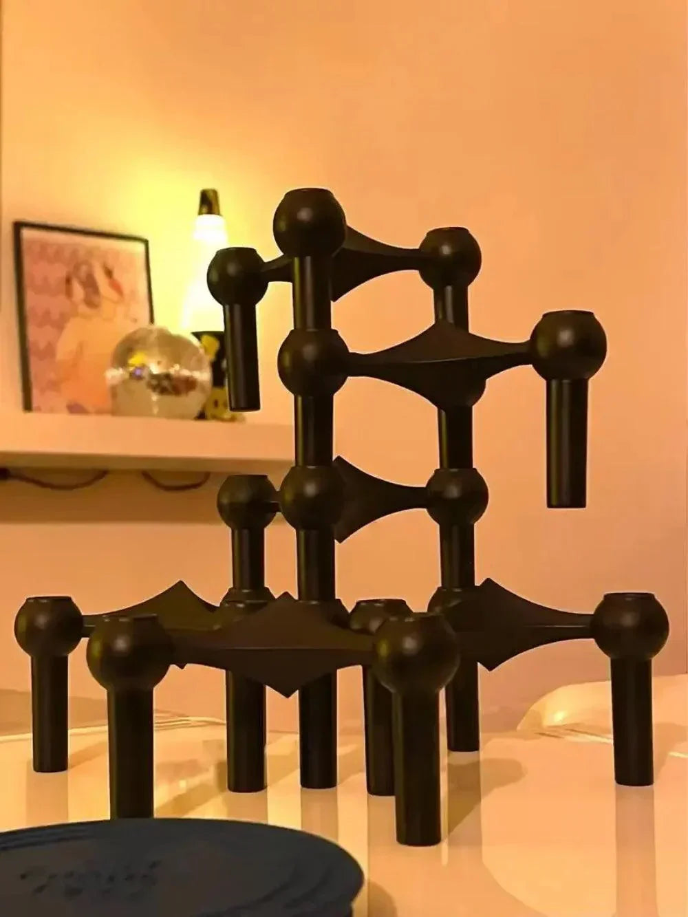Sculptural Candle Stand – Modern Minimalist Design for Home