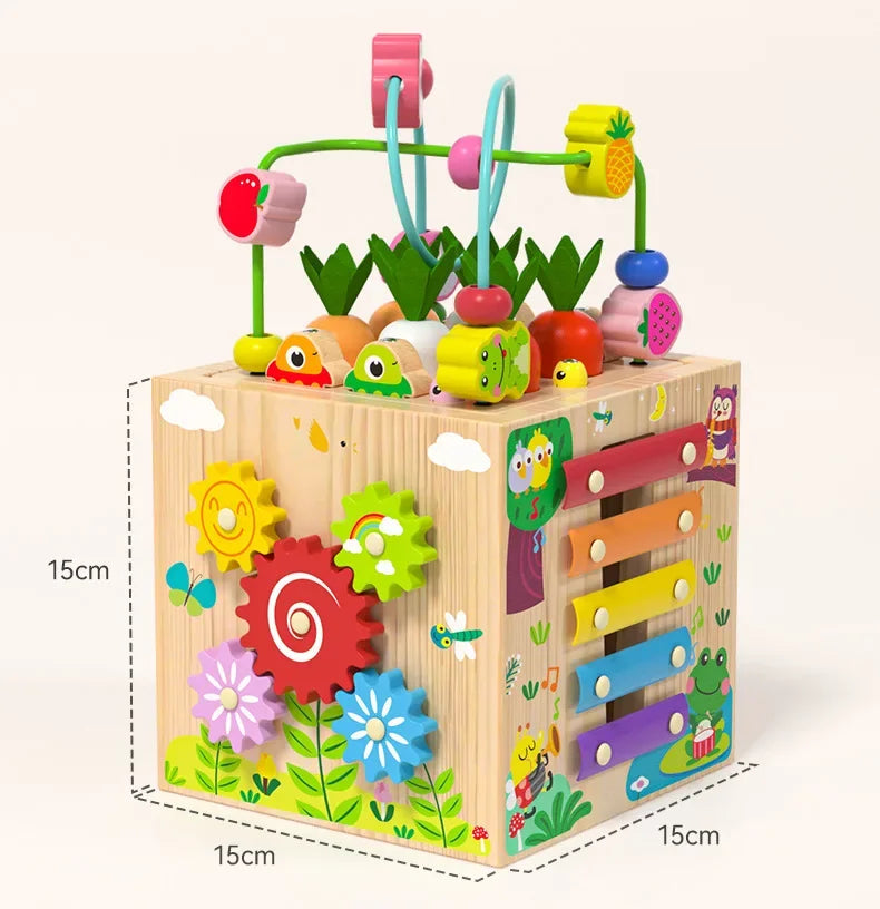All-in-One Educational Activity Cube for Young Learners