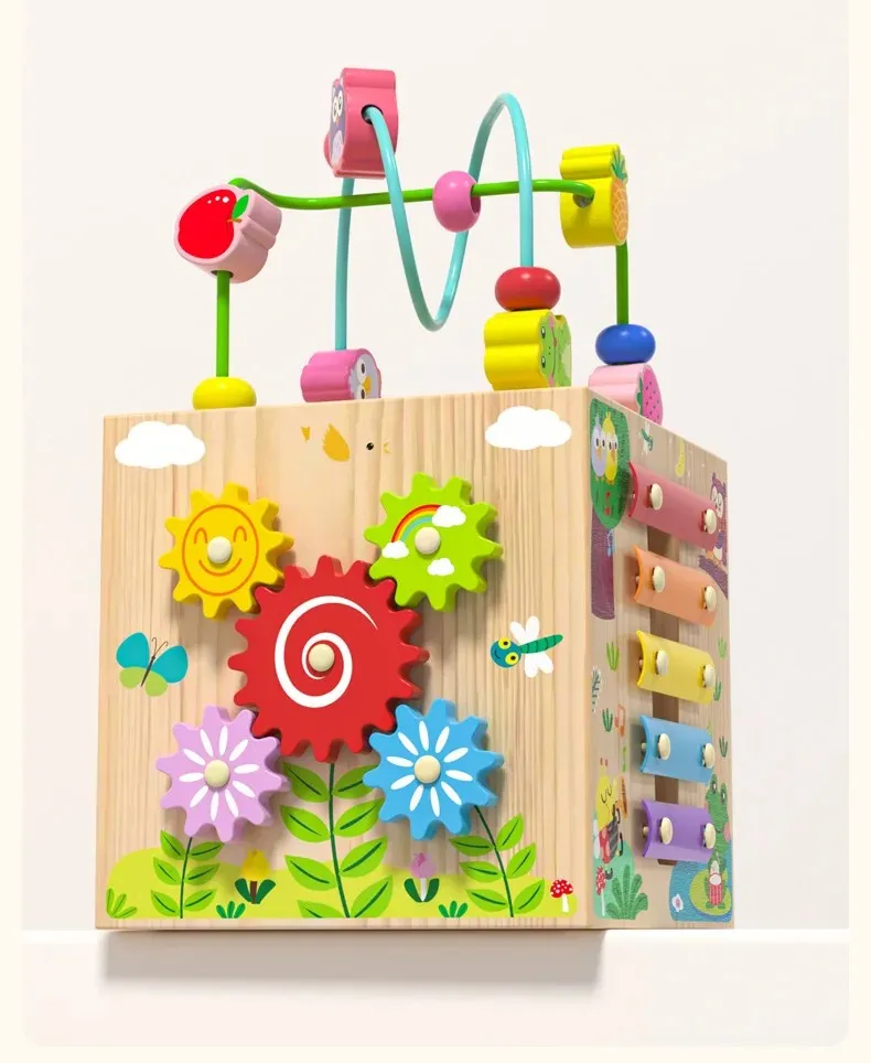 All-in-One Educational Activity Cube for Young Learners