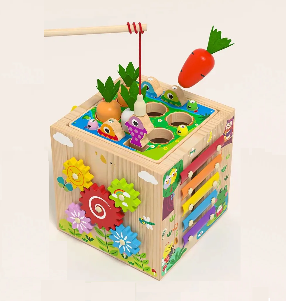 All-in-One Educational Activity Cube for Young Learners