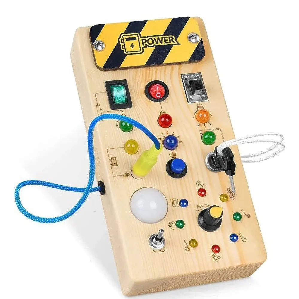 Interactive LED Activity Board for Toddler Learning