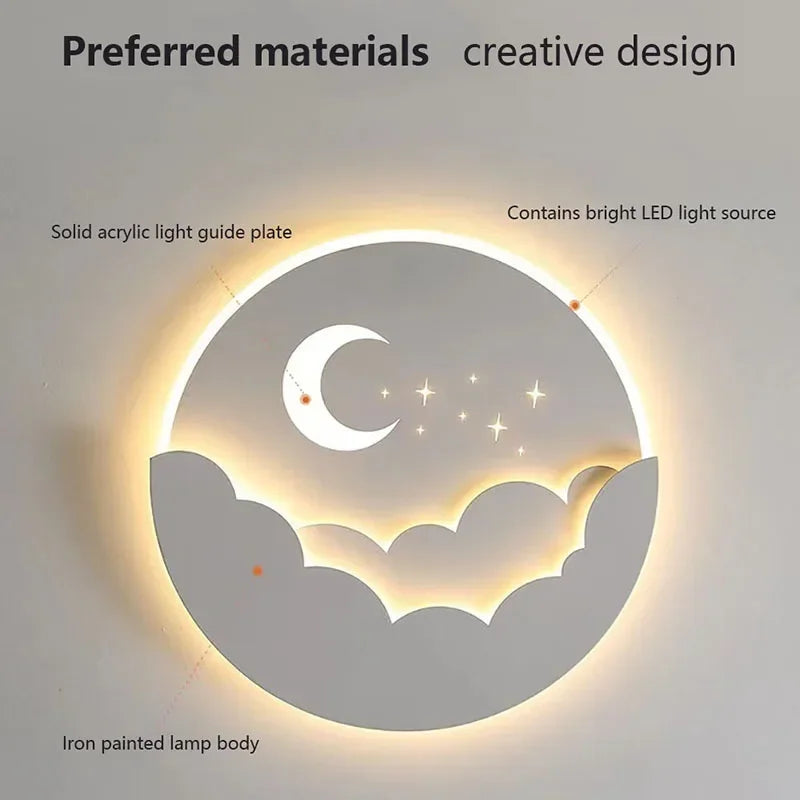 Celestial Dreams LED Wall Fixture - Enchanting Night Light