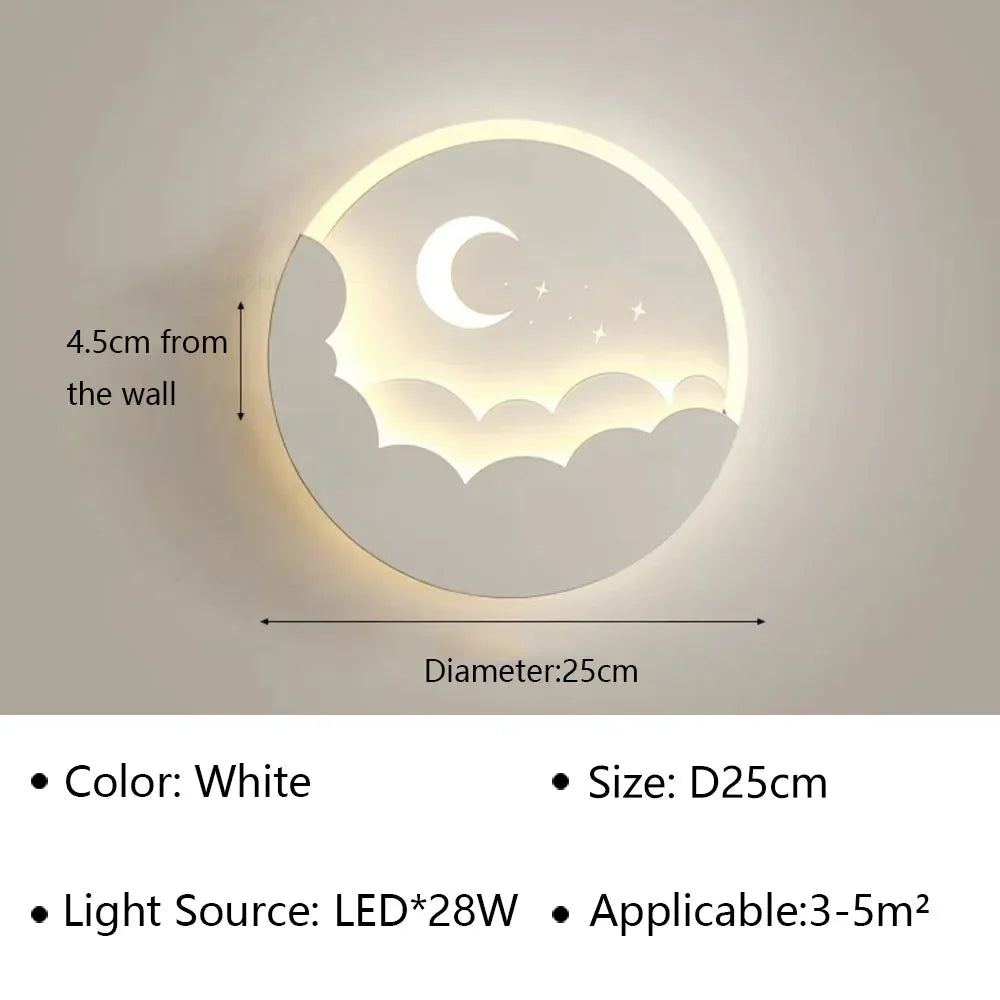Celestial Dreams LED Wall Fixture - Enchanting Night Light