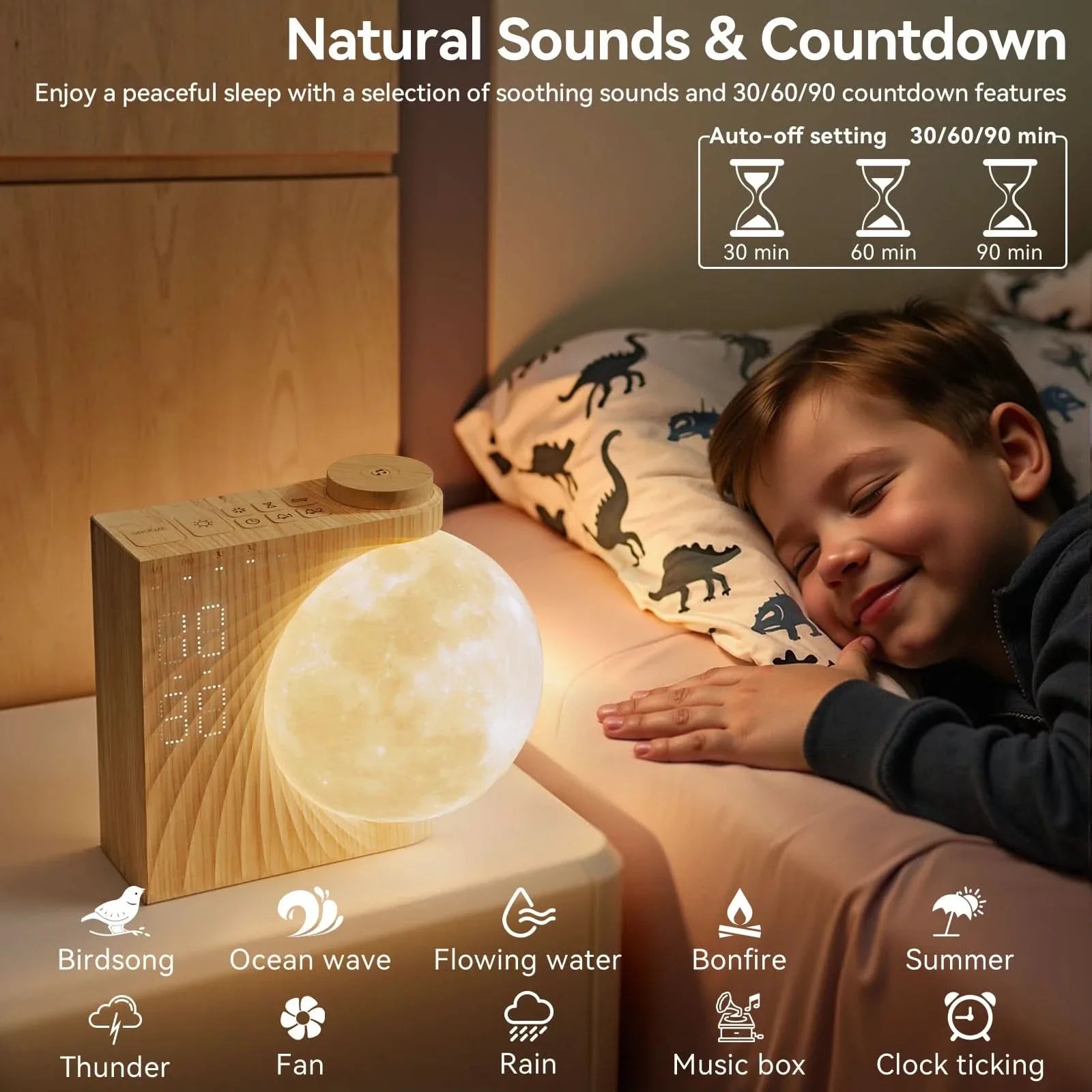 Sunrise Alarm Clock Featuring Calming Sleep Sounds