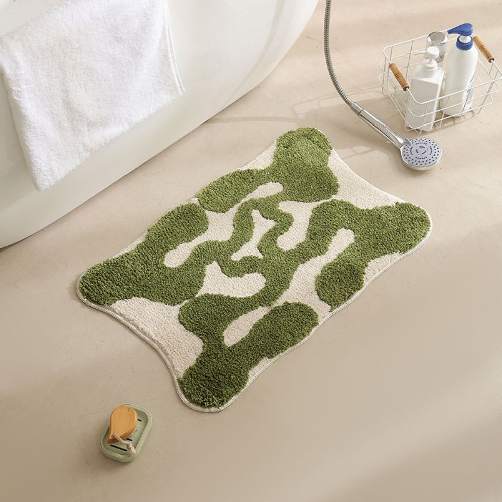 Elegant Non-Slip Bath Mat with Rapid-Dry Fabric