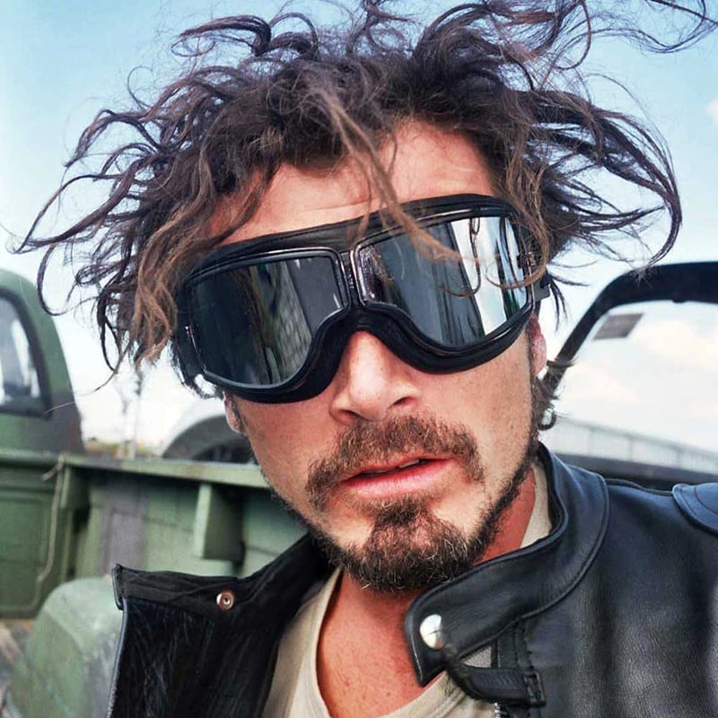 Motorcycle Goggles | UV Protection | Impact Resistant & Adjustable | Retro Style
