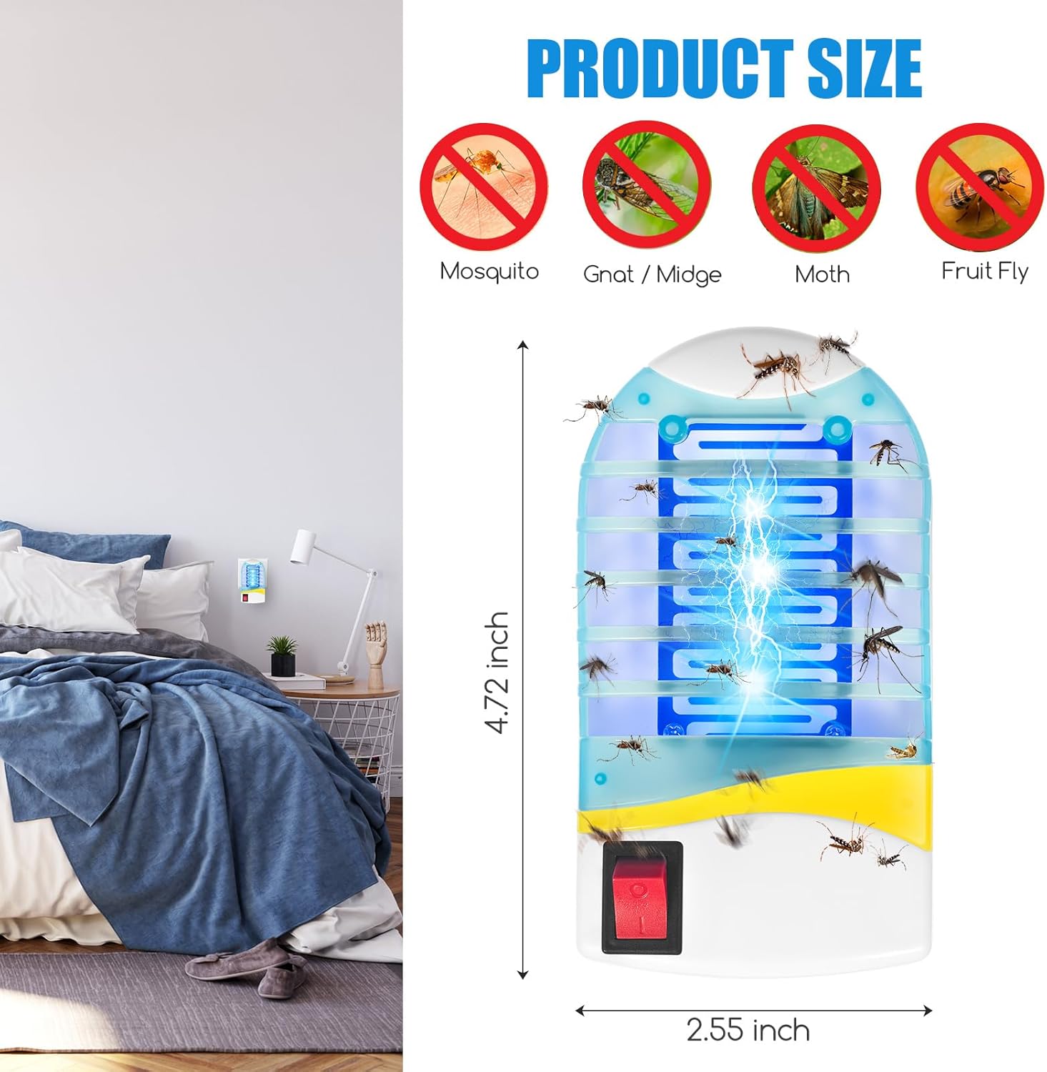 Bug Zapper with UV Light – Silent Operation Mosquito Repellent