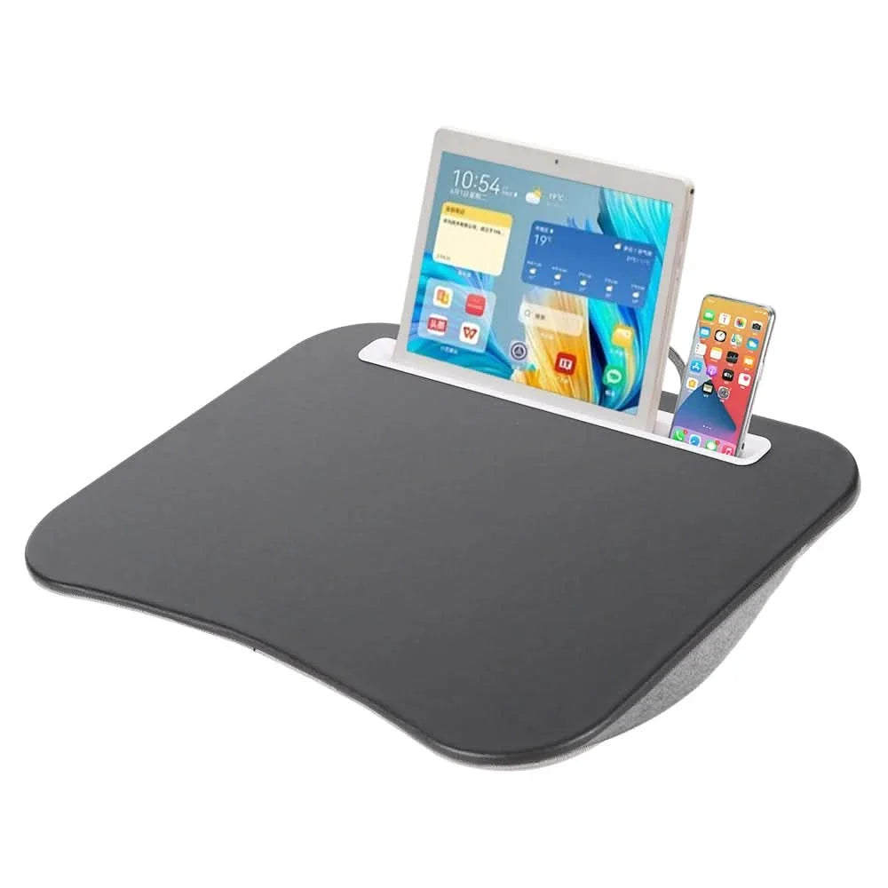 Multifunctional Laptop Desk with Cushion Support for Comfort