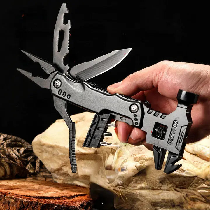 7-in-1 Compact Multi-Tool Hammer for Travel – Seven Functions