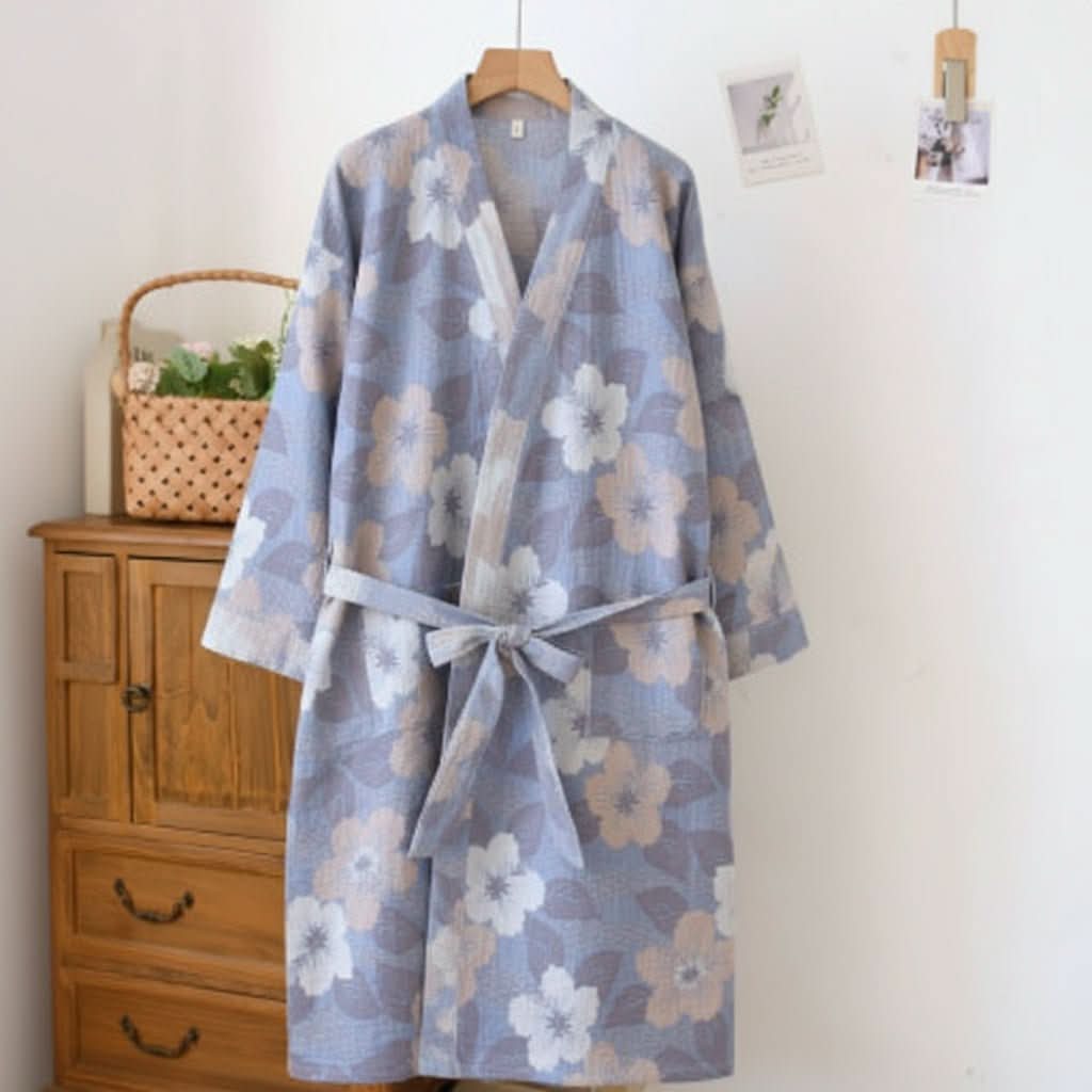 Organic Cotton Bathrobe – Comfortable Kimono Style for Daily Wear