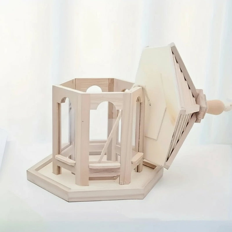 EcoNest – Artisan Wooden Birdhouse with Integrated Hydration System