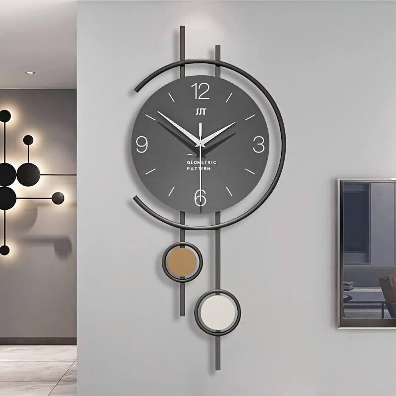 Large Silent Movement Wall Clock - Modern Minimalist Design