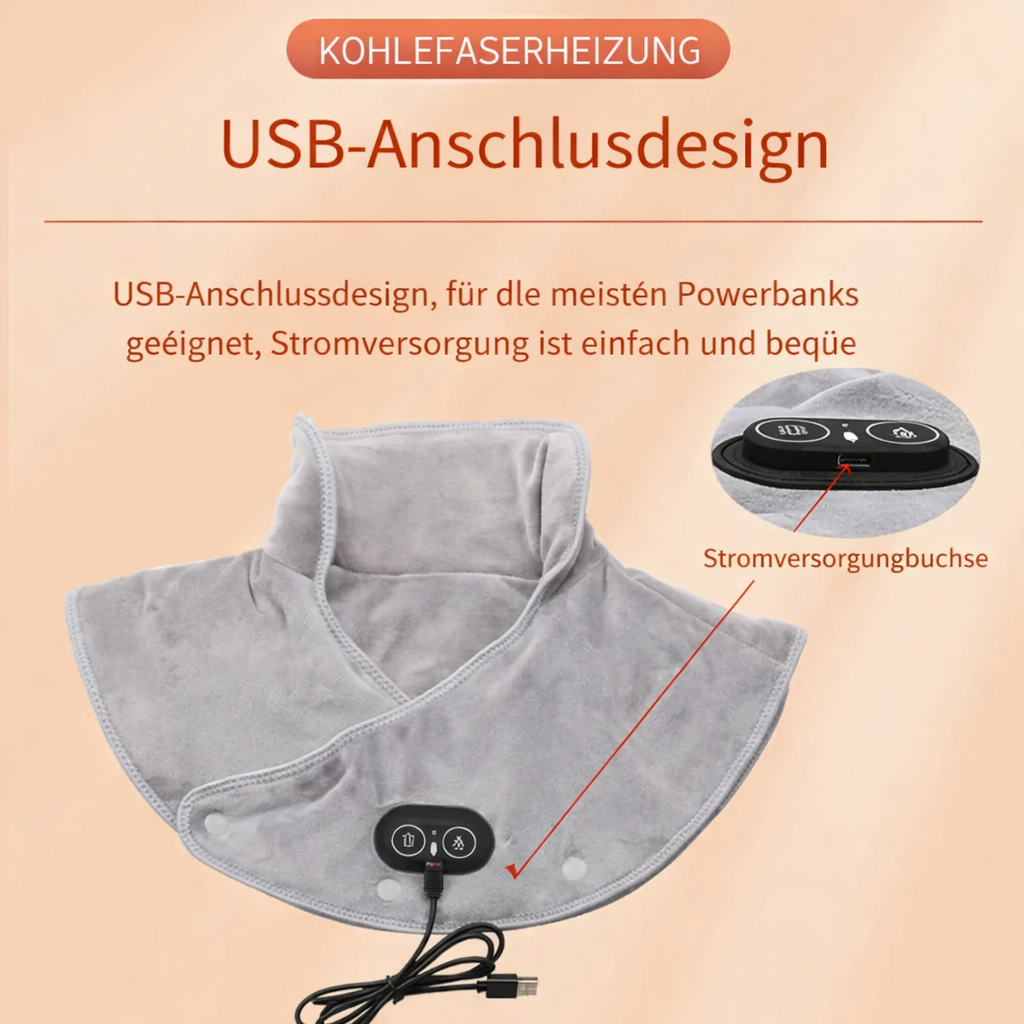 Neck and Shoulder Massage Cushion with Heat and Vibration
