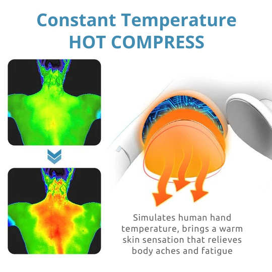 Wireless Neck Massage Device | Ultrasound Lymphatic Drainage Aid
