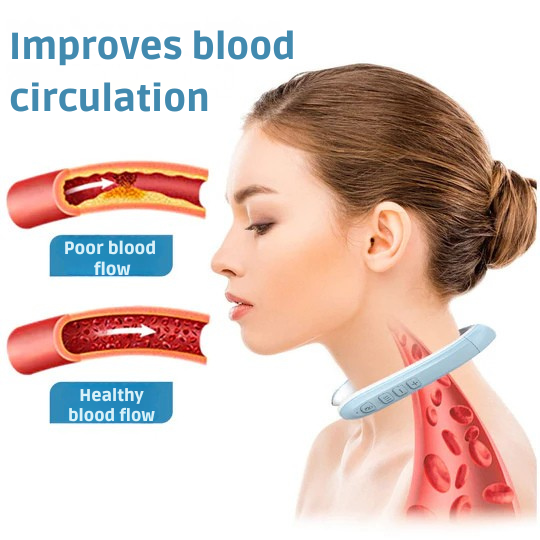Wireless Neck Massage Device | Ultrasound Lymphatic Drainage Aid