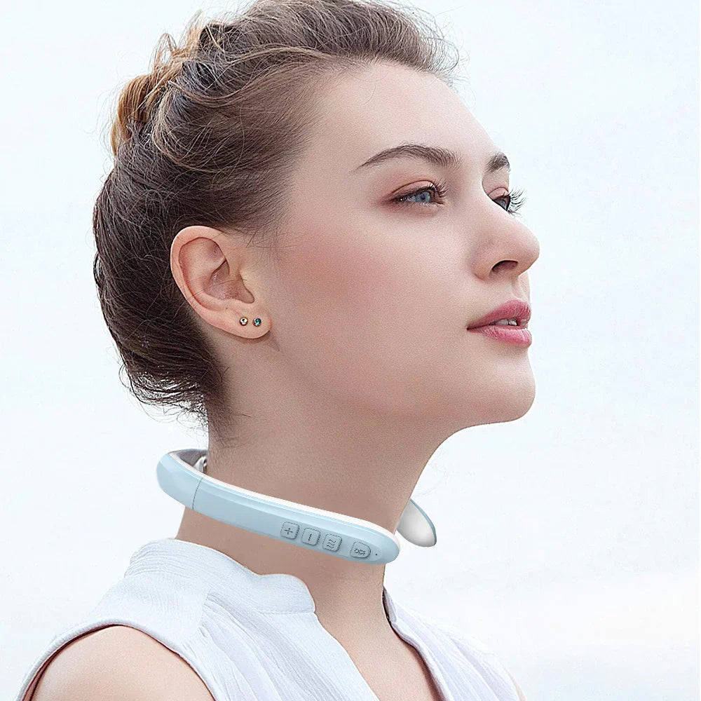 Wireless Neck Massage Device | Ultrasound Lymphatic Drainage Aid