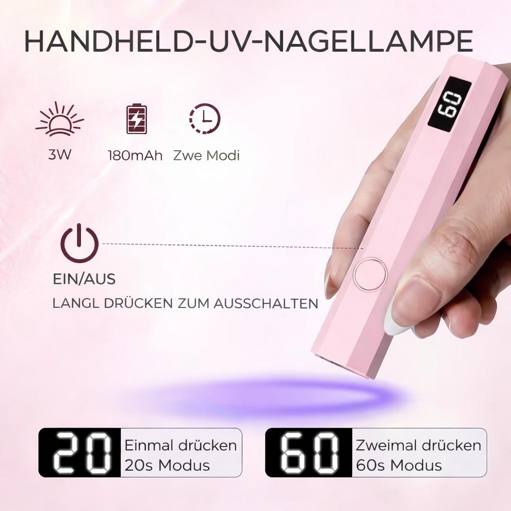 Portable UV LED Nail Lamp for Quick Curing and Flawless Finish