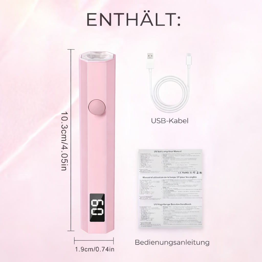 Portable UV LED Nail Lamp for Quick Curing and Flawless Finish