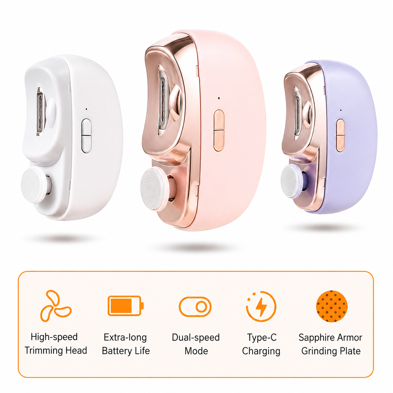 Nail Care Tool | 3-in-1 Clipper, File, and Polish