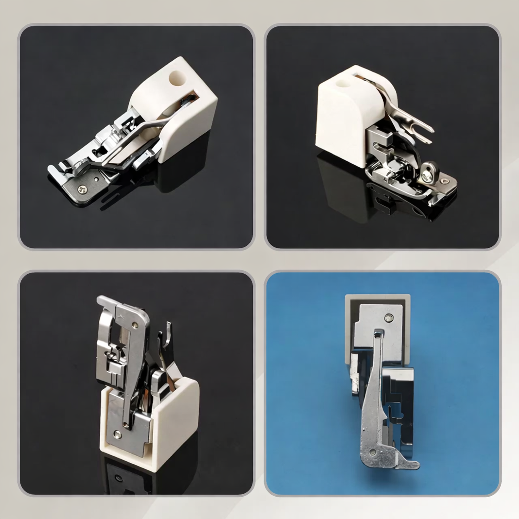 Universal Sewing Machine Foot with Built-in Side Cutter